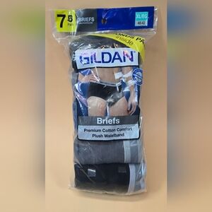 ​NWT Gildan Men’s Briefs 7-Pack Premium Cotton Comfort XL 40-42